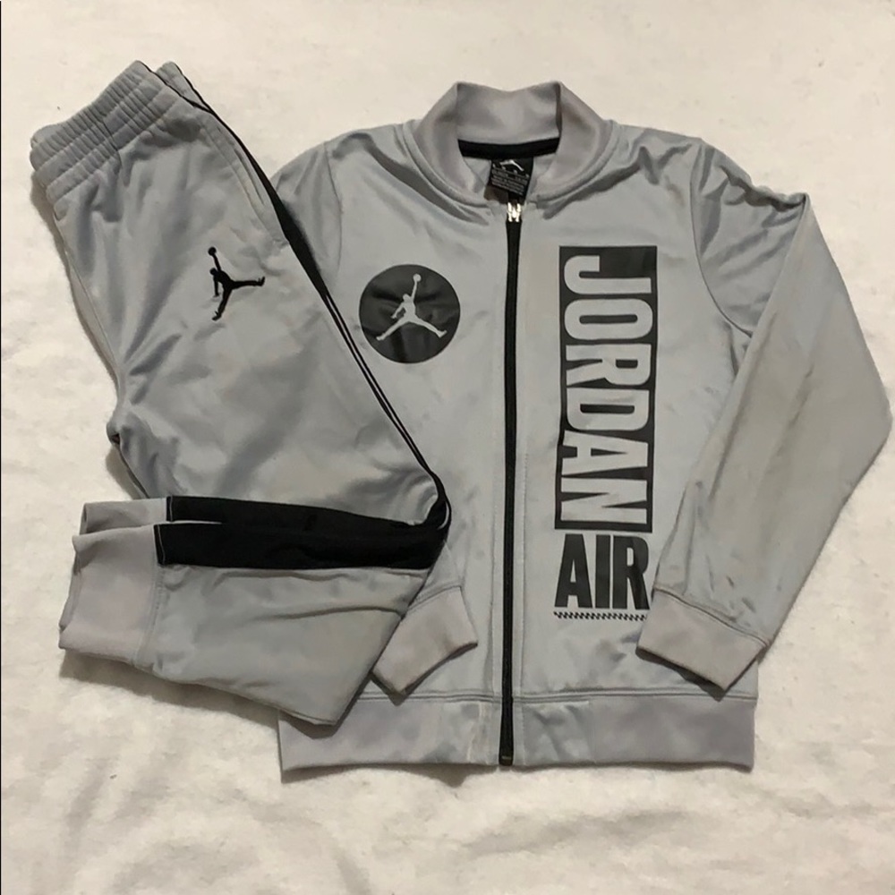 Medium Grey and black Air Jordan track suit [Sold]